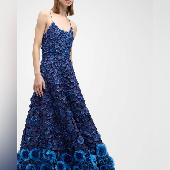 Alice and Olivia Dominique Floral-Embellished Ball Gown - Picture 13 of 13